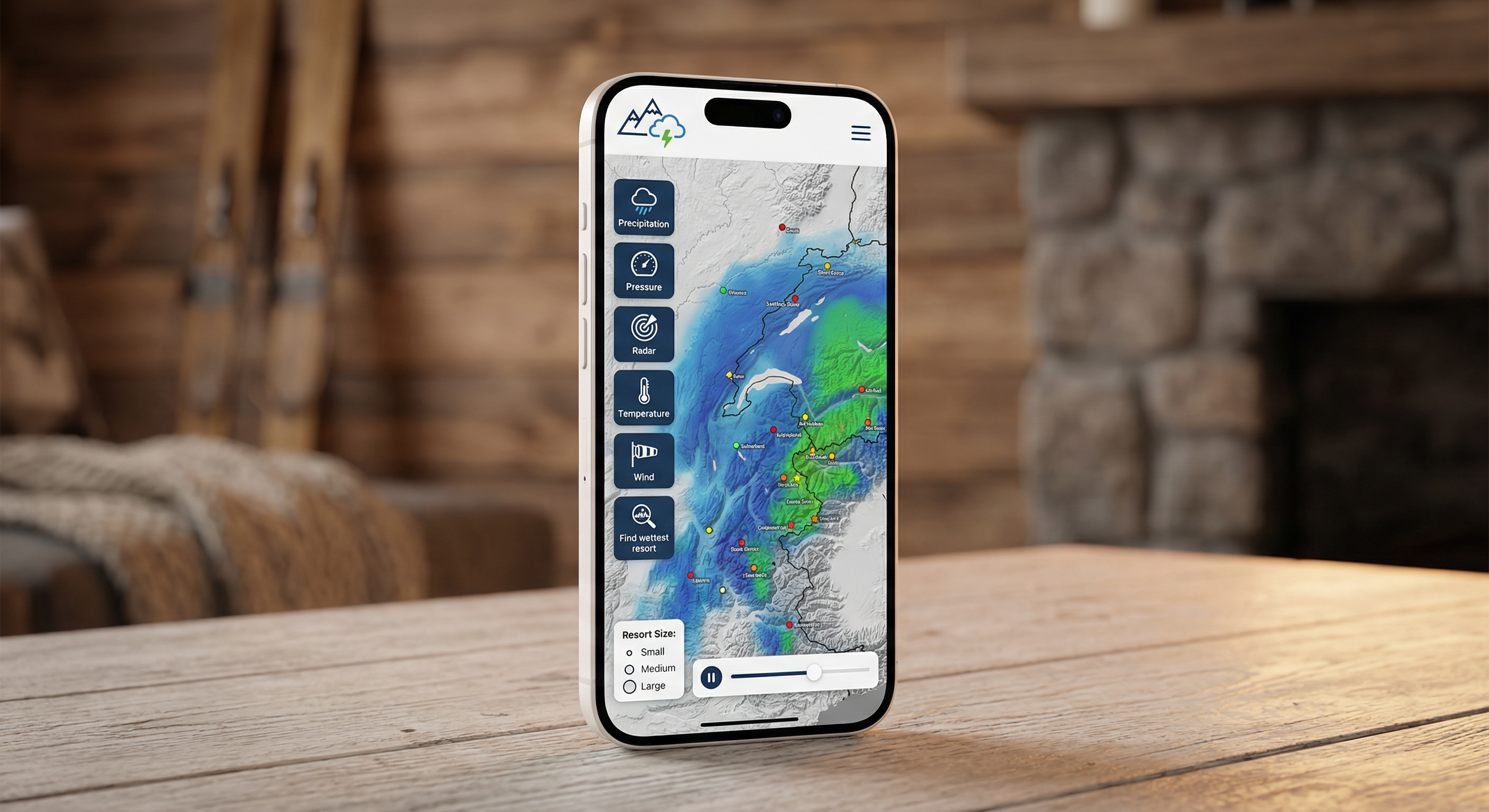 Weather Map - Live precipitation, radar and ski resorts worldwide